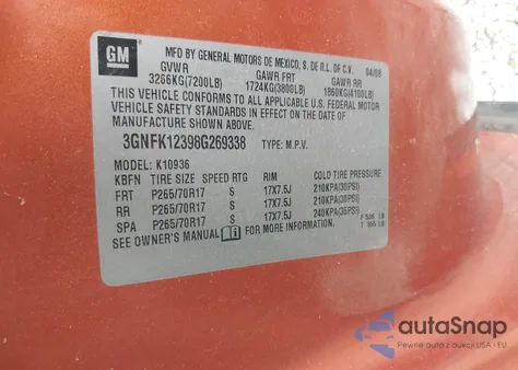 2008 Chevrolet Avalanche 1500 Lt from USA, damaged, VIN 3GNFK12398G269338